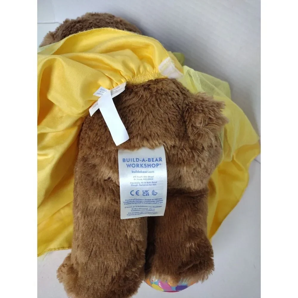Build A Bear BAB Beauty and The Beast - Belle Dress - Sings, 2 Dresses 2 PR Shoe